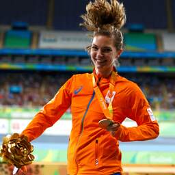 Van Rhijn onttroond als wereldkampioene op 100 meter