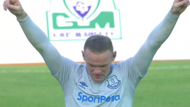 Rooney scoort prachtgoal tegen Gor Mahia bij rentree in Everton-shirt