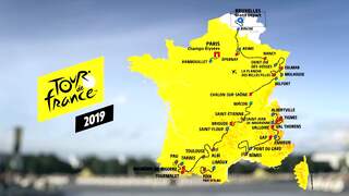 Dit zijn de etappes van de Tour de France in 2019