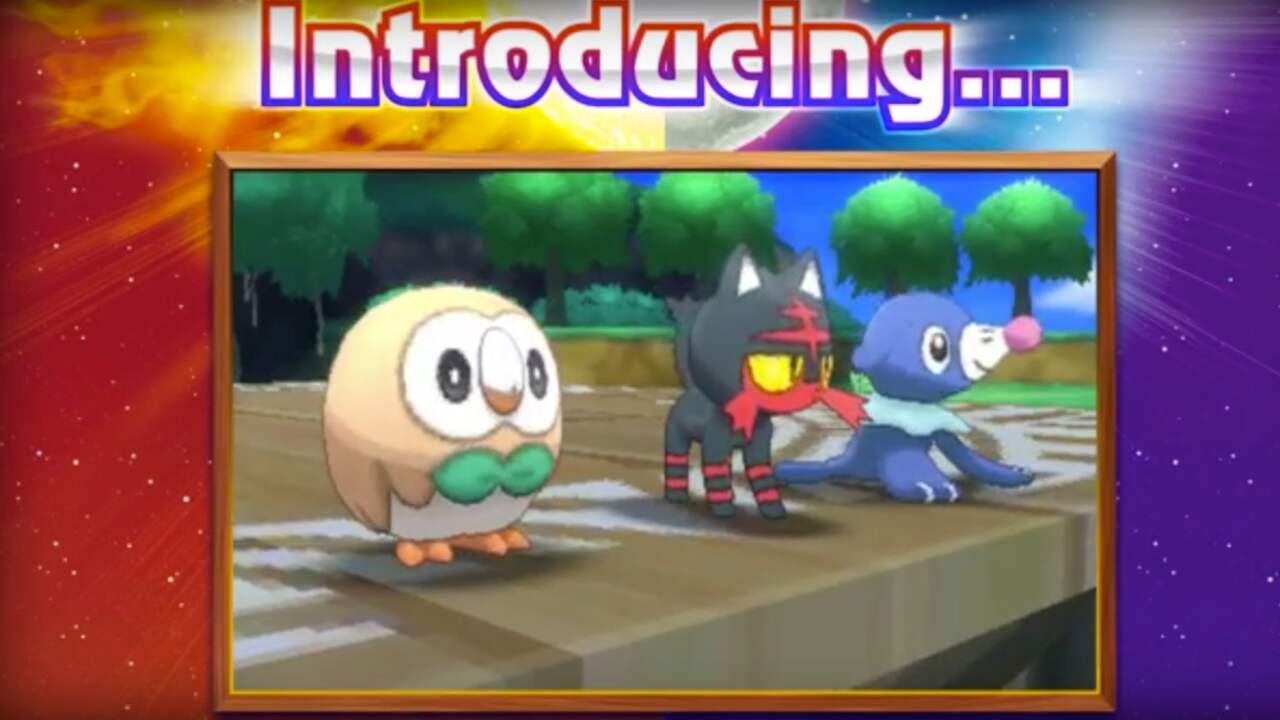Nieuwe starterspokémon voor Sun en Moon bekendgemaakt