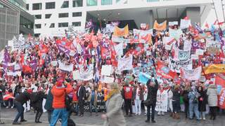 Utrecht overspoeld door duizenden verpleegkundigen