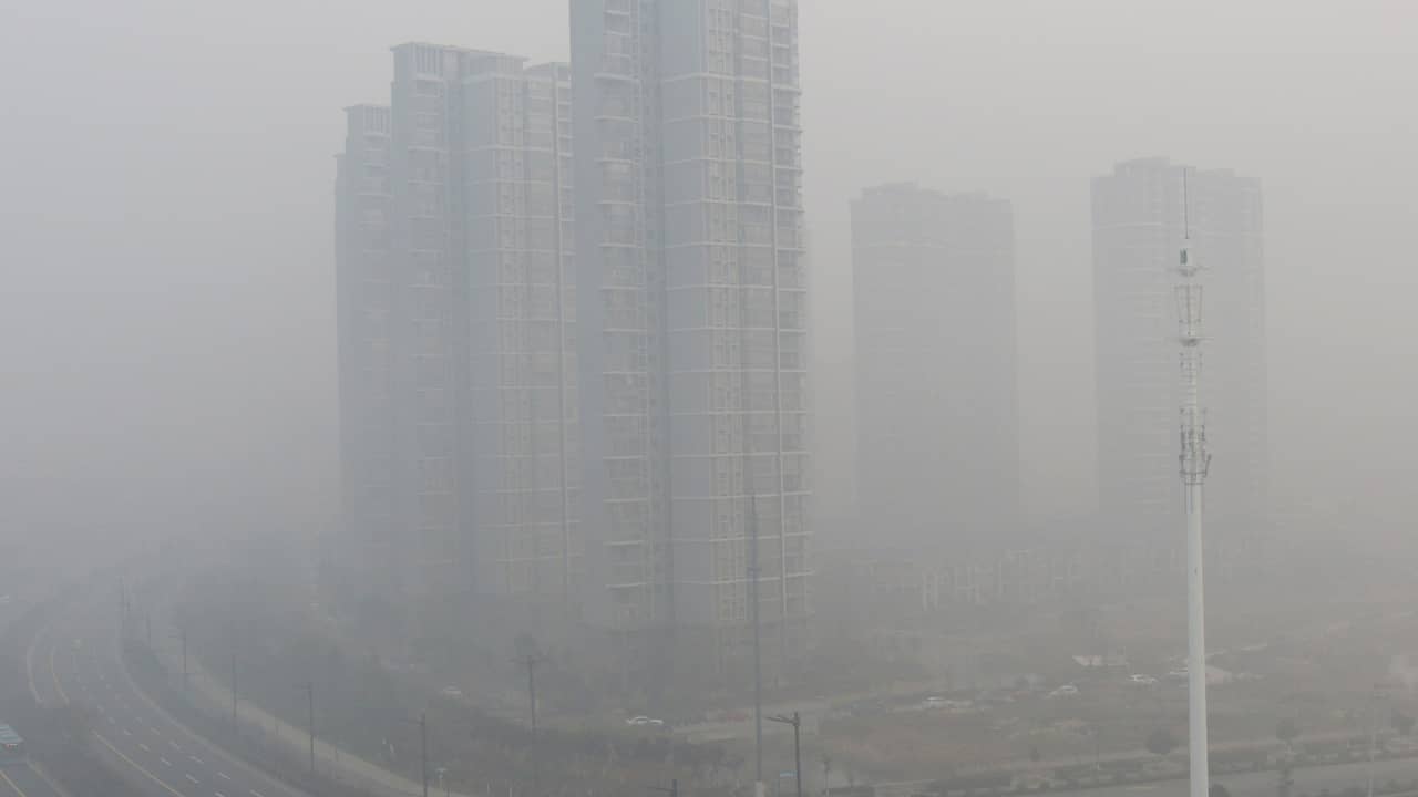 Zware smog in Peking
