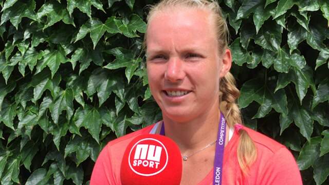 Kiki Bertens na uitschakeling: 'Ik heb me aan mijn spel gehouden'