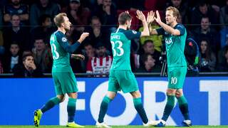 Kane kopt Spurs op voorsprong na voorzet Eriksen