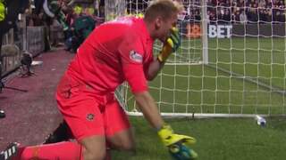 Fan Hibernian FC slaat keeper in gezicht tijdens verhitte derby