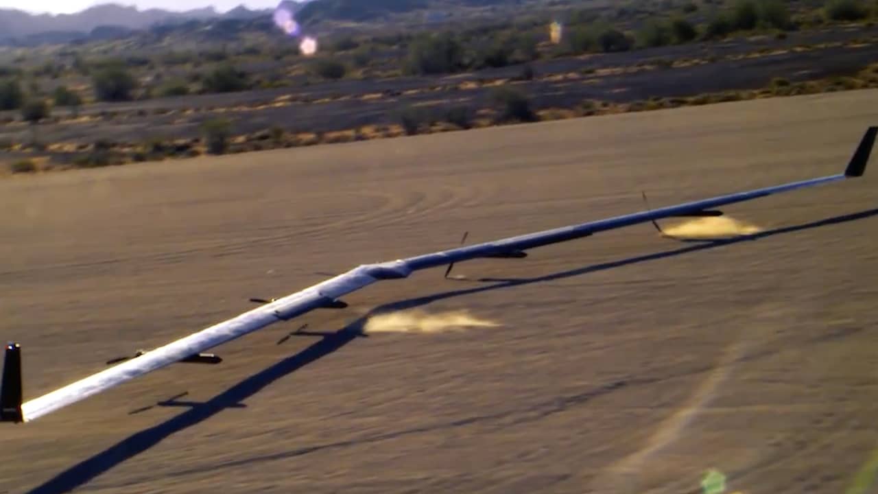 Perfecte landing voor tweede testvlucht Facebook-drone 
