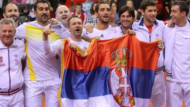 Servië en Frankrijk naar kwartfinales Davis Cup