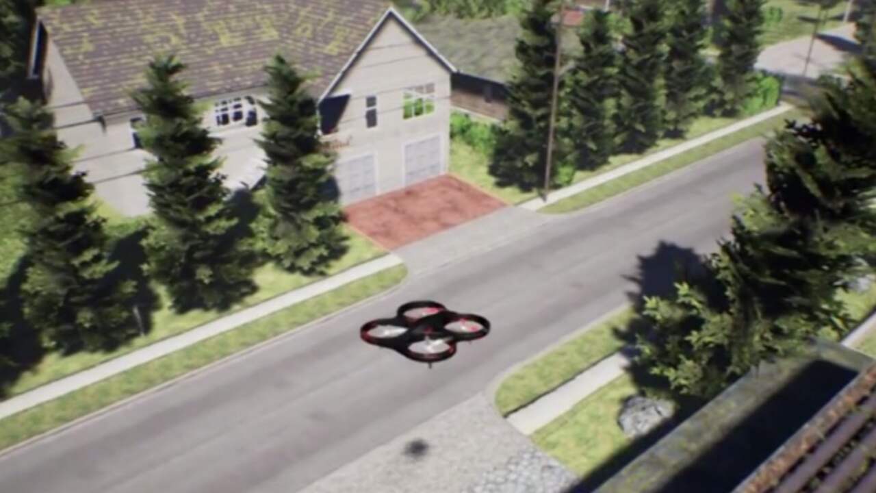 Veilig drones crashen in simulator van Microsoft