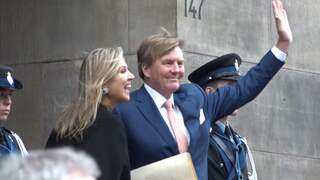 Koning ontvangt politici in Paleis op de Dam