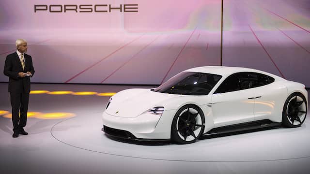Volledig elektrische porsche