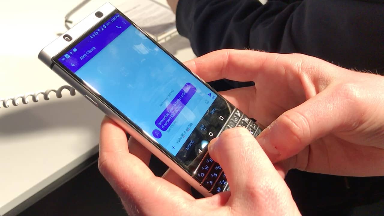 Gezien op MWC: Nieuwe Blackberry met fysiek toetsenbord
