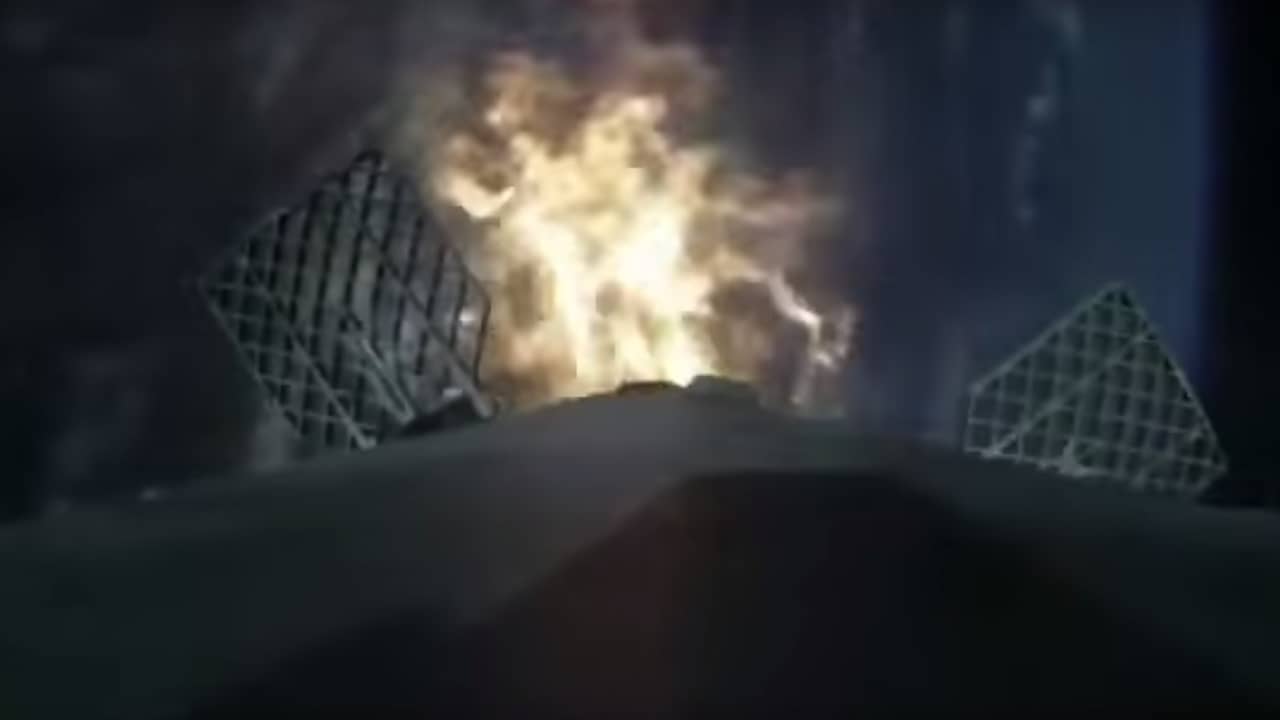 Zo landt de SpaceX-raket op een platform in zee
