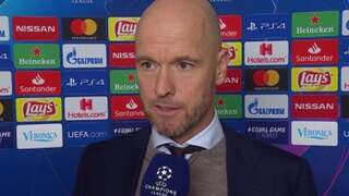 Ajax-trainer Ten Hag: 'Gelijkspel is meer dan verdiend'