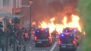 Pro-Catalaanse demonstranten botsen met politie in Barcelona