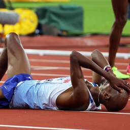 Farah eindigt als tweede bij laatste grote baanwedstrijd