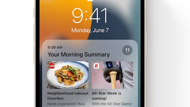 Besturingssysteem iOS 15 vat gemiste berichten voortaan slimmer samen.
