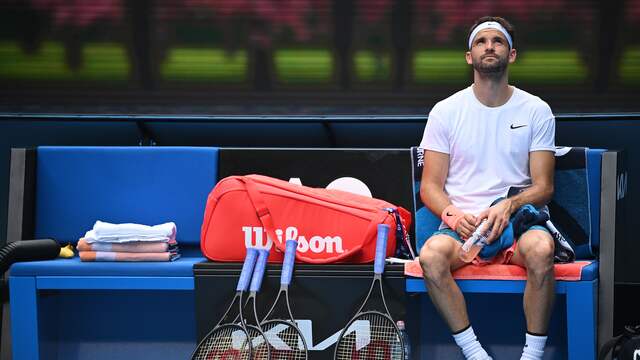 Ook Grigor Dimitrov slaagde er niet in om Aslan Karatsev af te stoppen.