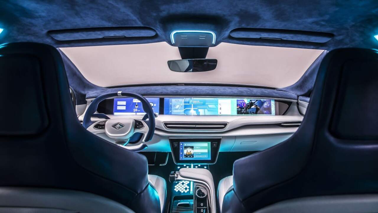 Het interieur van het conceptmodel van Togg onderstreept de technologische ambitie van het merk.