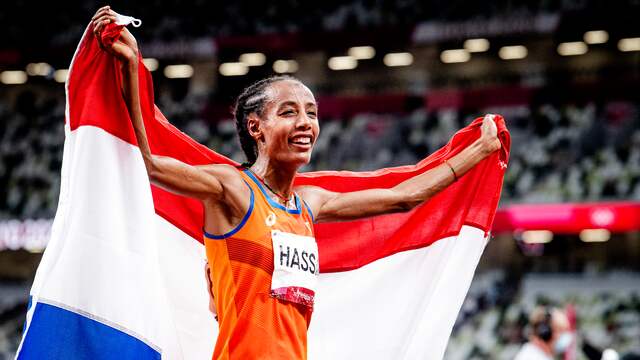 Sifan Hassan pakte op de Olympische Spelen twee keer goud en een keer brons.