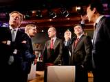 Lijsttrekkers kruisen degens in eerste televisiedebat 