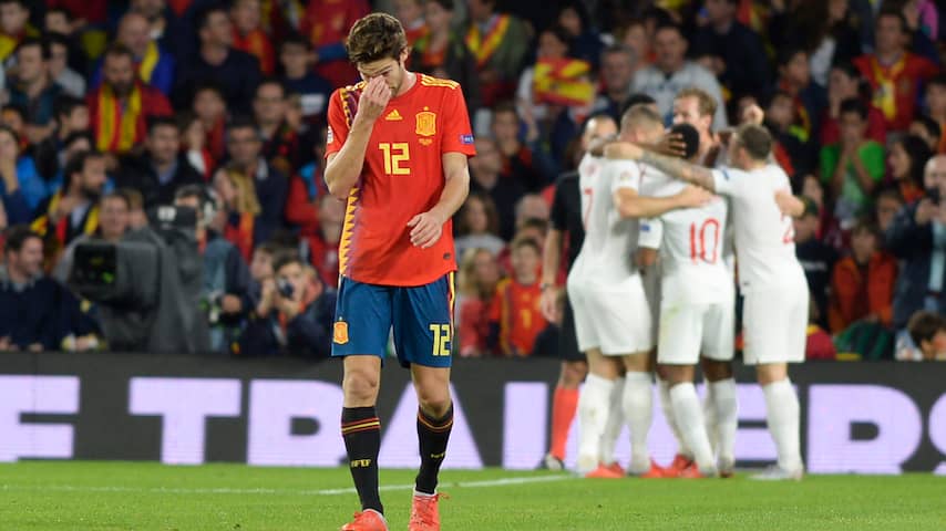 Imposante thuisreeks Spanje ten einde door nederlaag tegen Engeland