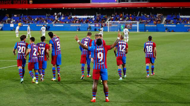 Memphis Depay scoorde vorige week in een oefenwedstrijd van FC Barcelona tegen Juventus.