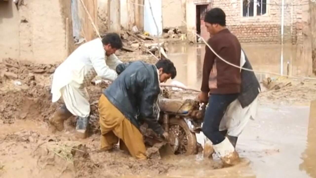Beeld uit video: Enorme ravage na grote overstroming in Afghanistan