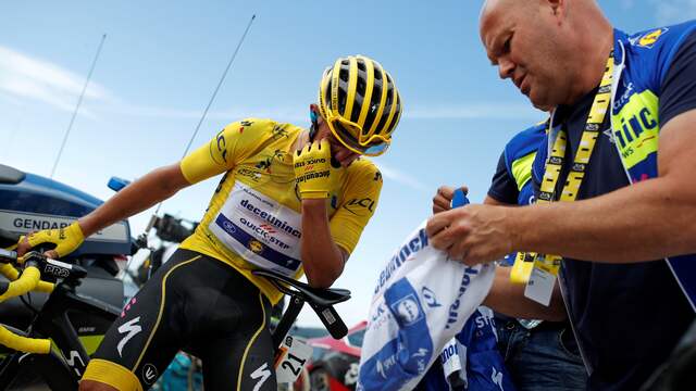 Alaphilippe heeft goede hoop dat hij gele trui kan heroveren Alaphilippe heeft goede hoop dat hij gele trui kan heroveren