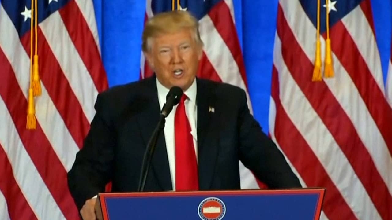 Beeld uit video: Trump geeft eerste speech na verkiezingen 
