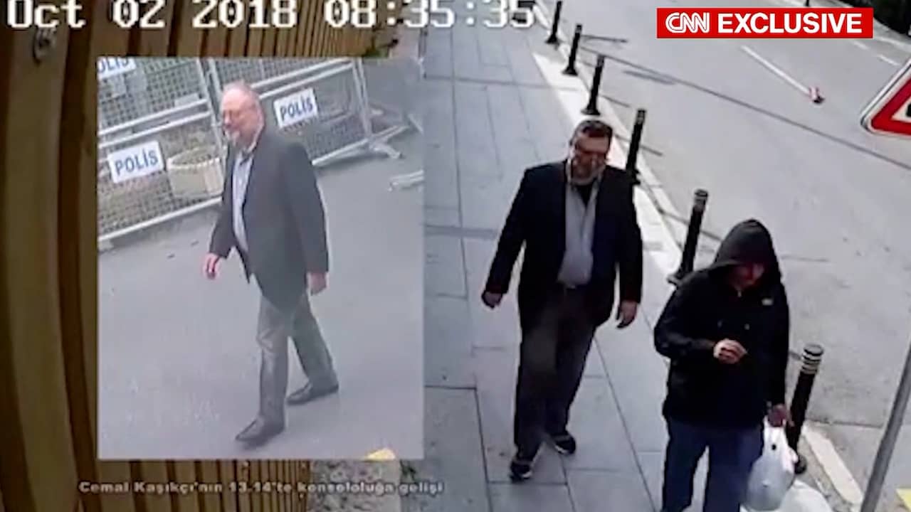 Beeld uit video: Beelden tonen dubbelganger van vermoorde Khashoggi