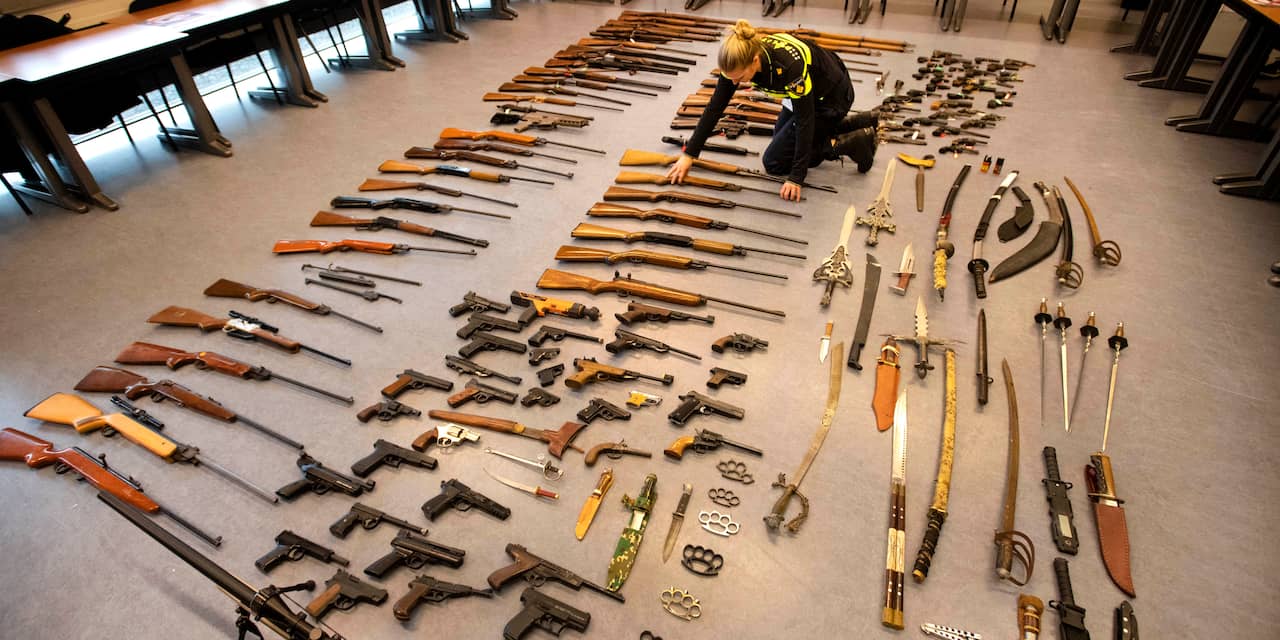 Wapeninleveractie politie Rotterdam levert 262 wapens op