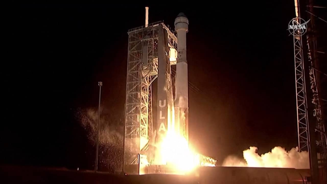 Beeld uit video: Vlucht met eerste Boeing-ruimtecapsule naar ISS mislukt