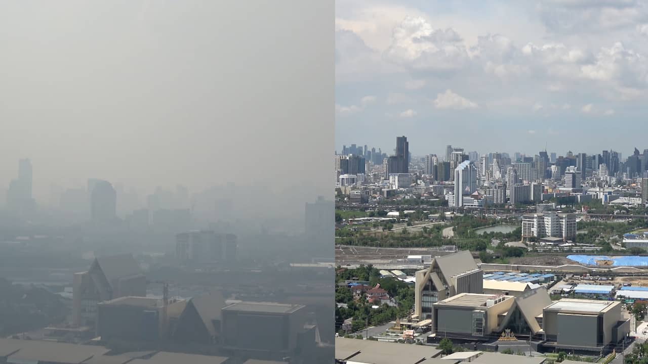 Beeld uit video: Beelden tonen verbeterde luchtkwaliteit in Bangkok na lockdown
