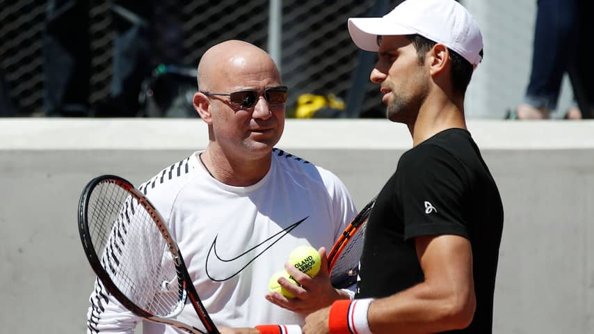 Andre Agassi & Novak Djokovic