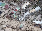 Door orkaan Irma achtergelaten puin op Sint Maarten wordt hergebruikt