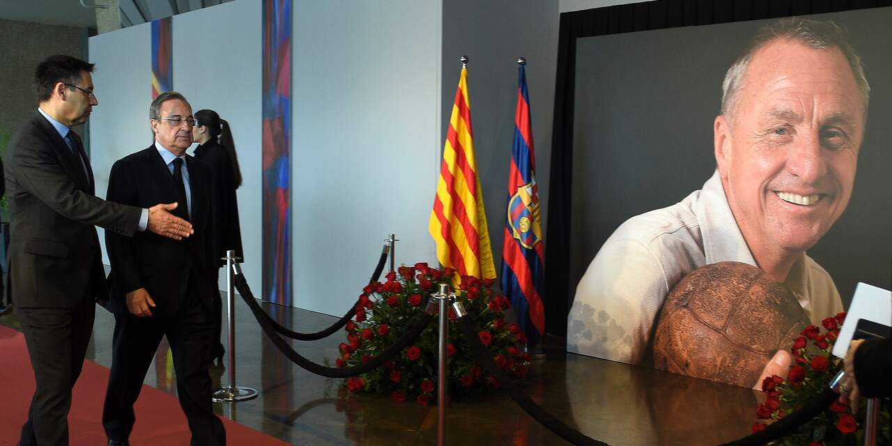 Real-voorzitter Perez prijst Cruijff bij herdenking in Camp Nou