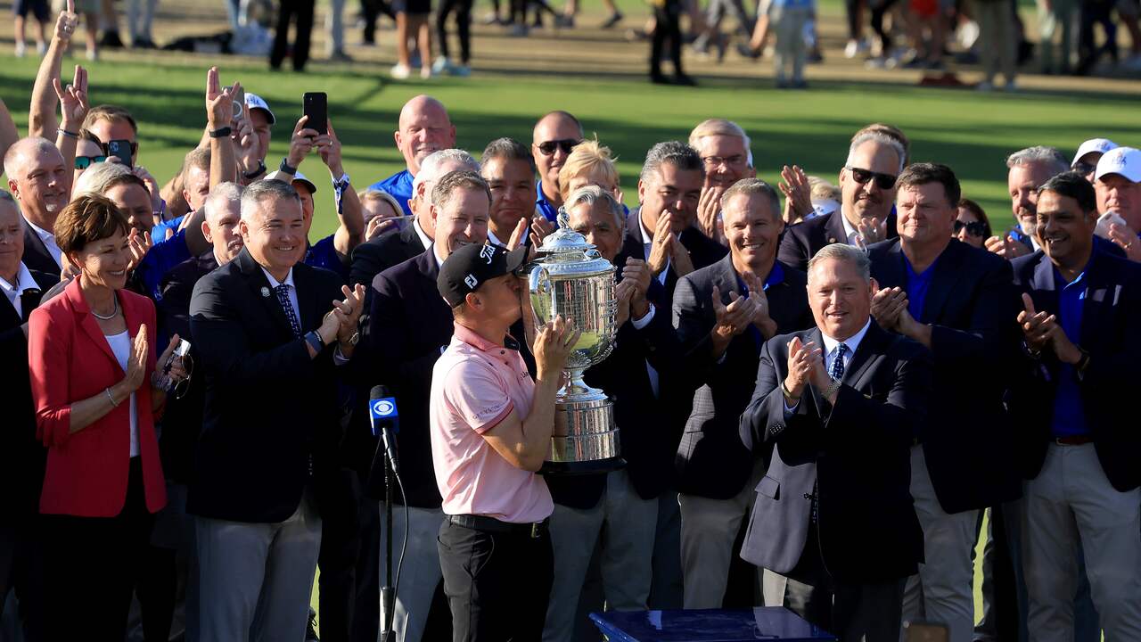Justin Thomas zorgde voor een historische slotdag op het PGA Championship.