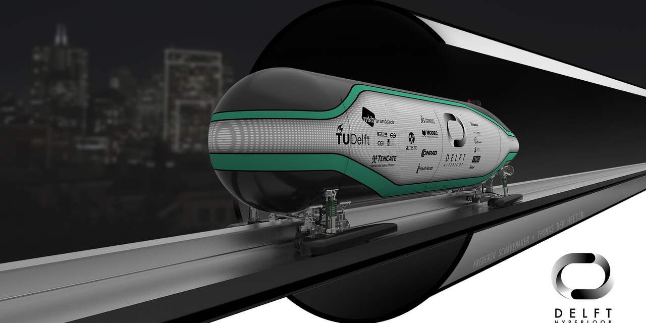 Nederlandse Hyperloop-trein haalt tweede plaats in SpaceX-wedstrijd