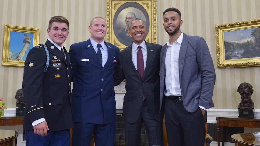 Obama ontvangt Thalys-helden op Witte Huis