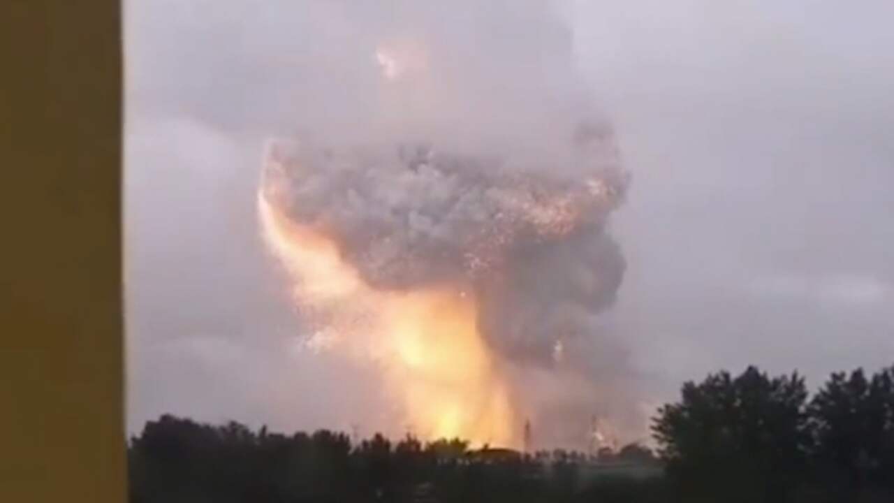 Beeld uit video: Grote explosie bij Chinese aluminiumfabriek na overstroming