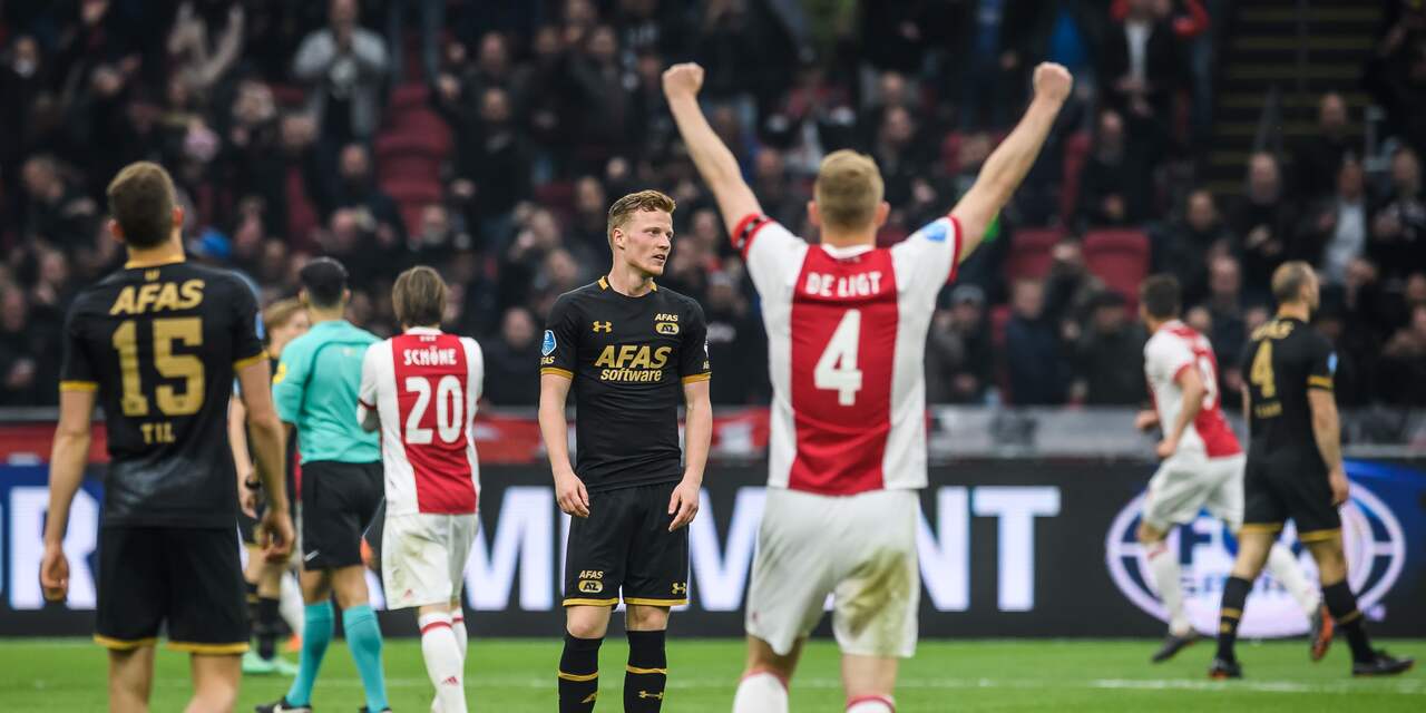 Ajax stelt tweede plaats veilig na eenvoudige thuiszege op AZ
