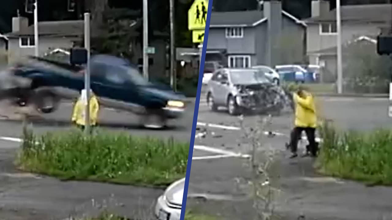 Beeld uit video: Vrouw op haar na geraakt door gestolen pick-up VS