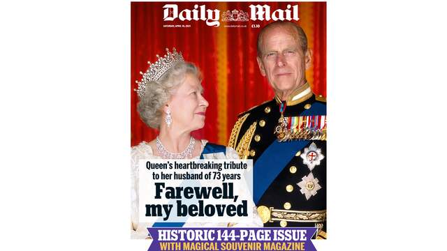De voorpagina van de Daily Mail.