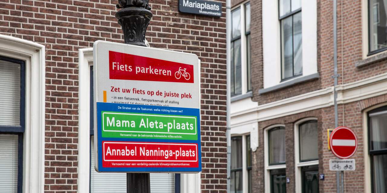 Alternatieve straatnaambordjes opgehangen in Utrecht