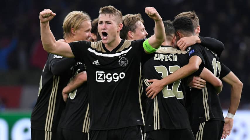 Euforische De Ligt spreekt van 'reuzenstap' Ajax naar knock-outfase CL