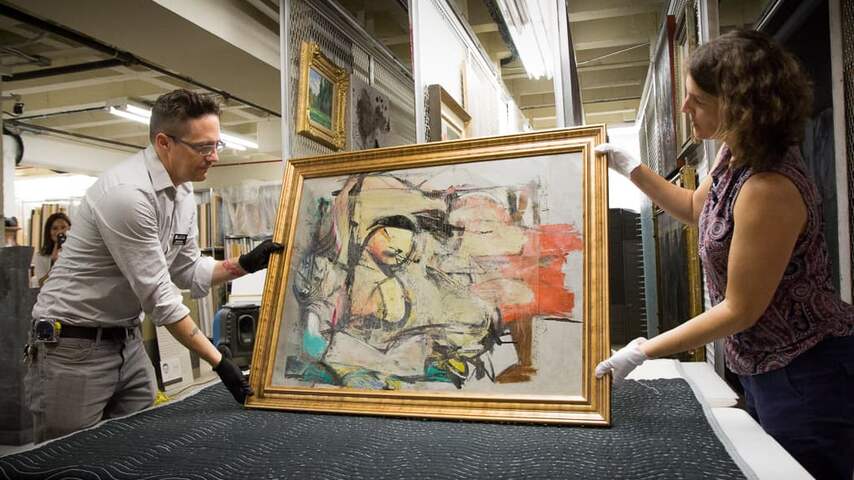 Gestolen schilderij De Kooning teruggevonden in VS