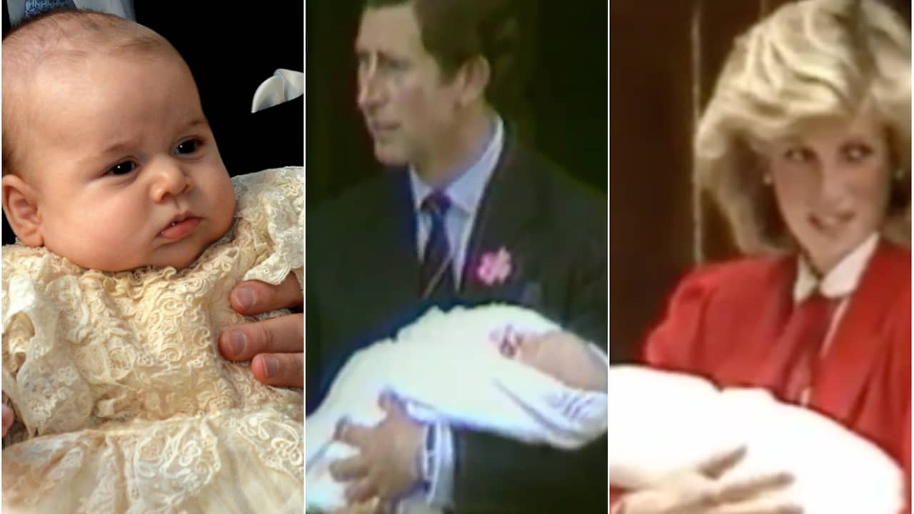 Beeld uit video: Kate Middleton bevallen: Zes Britse royals als baby