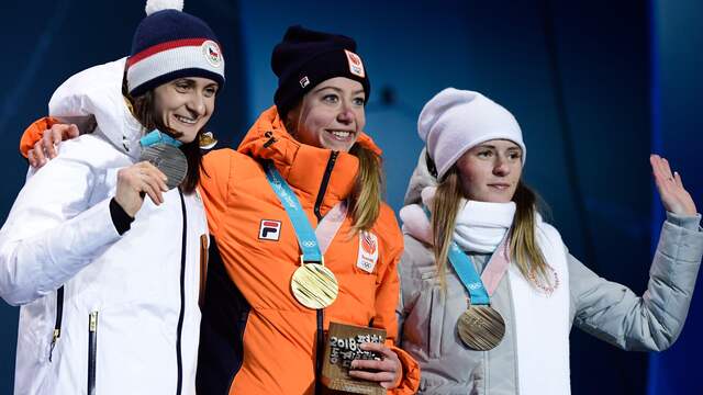Visser bleef daarmee de Tsjechische Martina Sablikova (tweede) en de Russische Natalia Voronina (derde) voor.