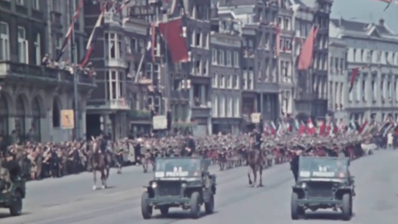 Beeld uit video: Zo werd Nederland bevrijd in 1945