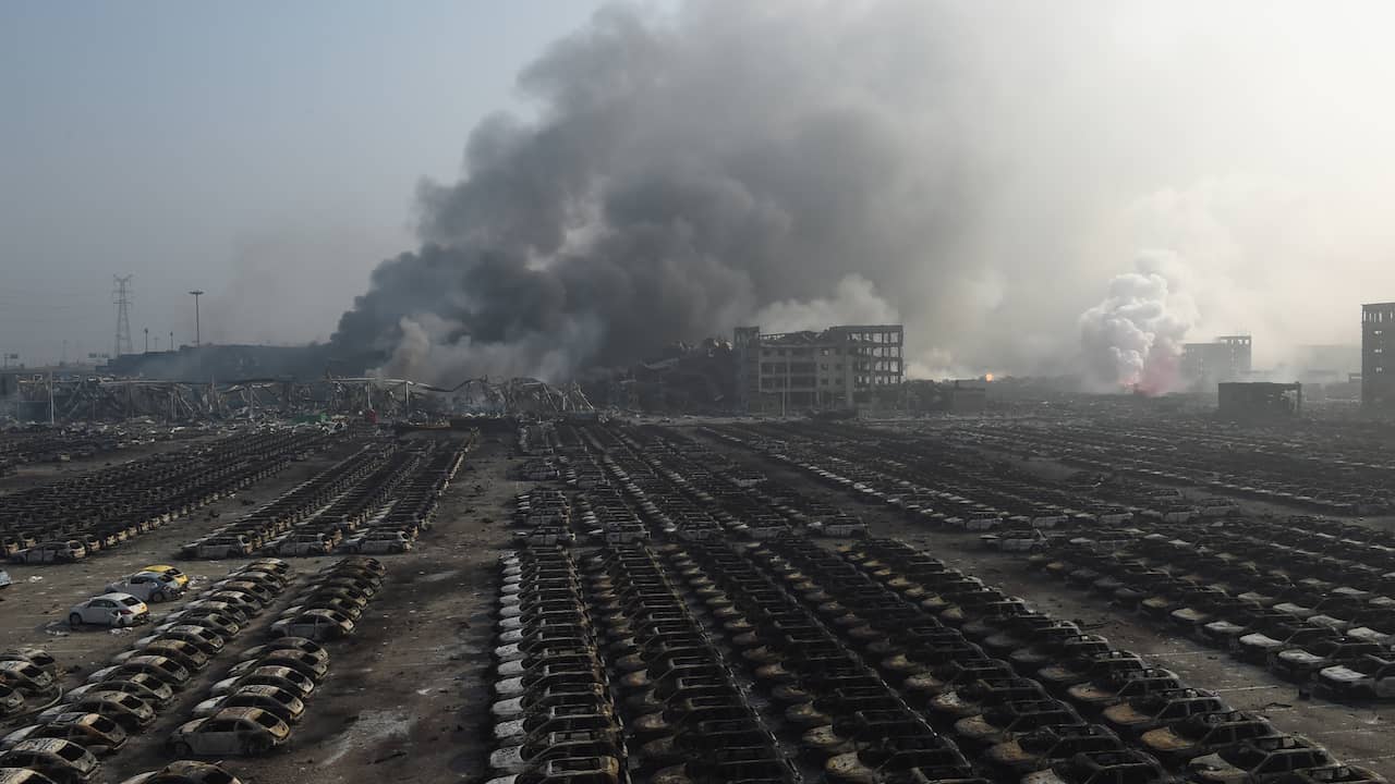 Grote explosie in Chinese stad Tianjin
